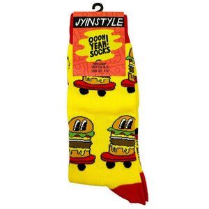 Oooh Yeah Burgers on Wheels Socks Mens Dress Socks OSFM Size 8-13 Gift Him